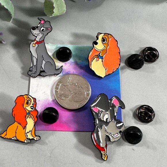 Lady Tramp Dog Lapel Pin Collar Brooch Badge Accessories Jewelry Gift Pin - Picture 3 of 4